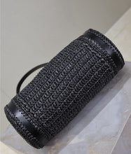 Load image into Gallery viewer, Cassandre Raffia Tube Bag
