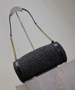 Cassandre Raffia Tube Bag