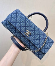 Load image into Gallery viewer, Denim Flap Bag
