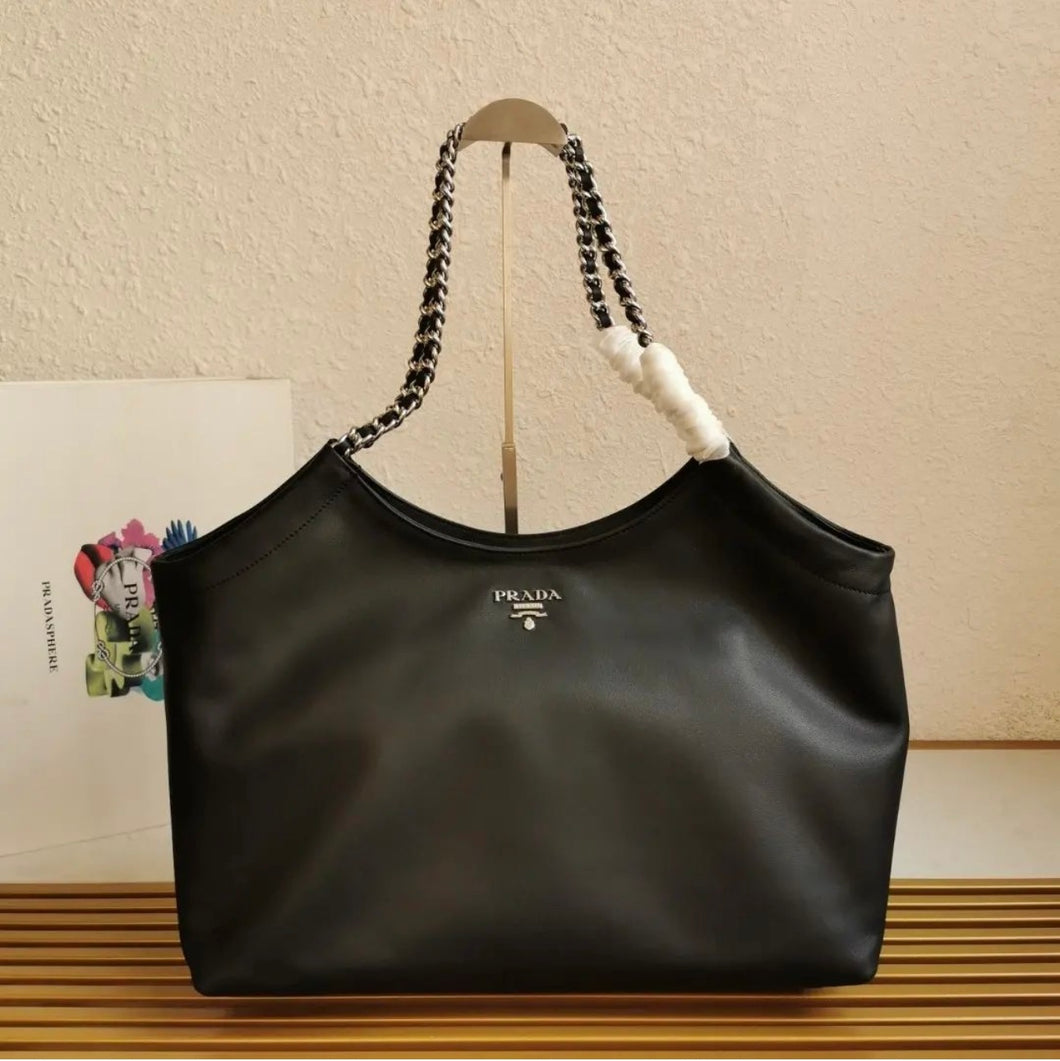 Leather Chain Tote