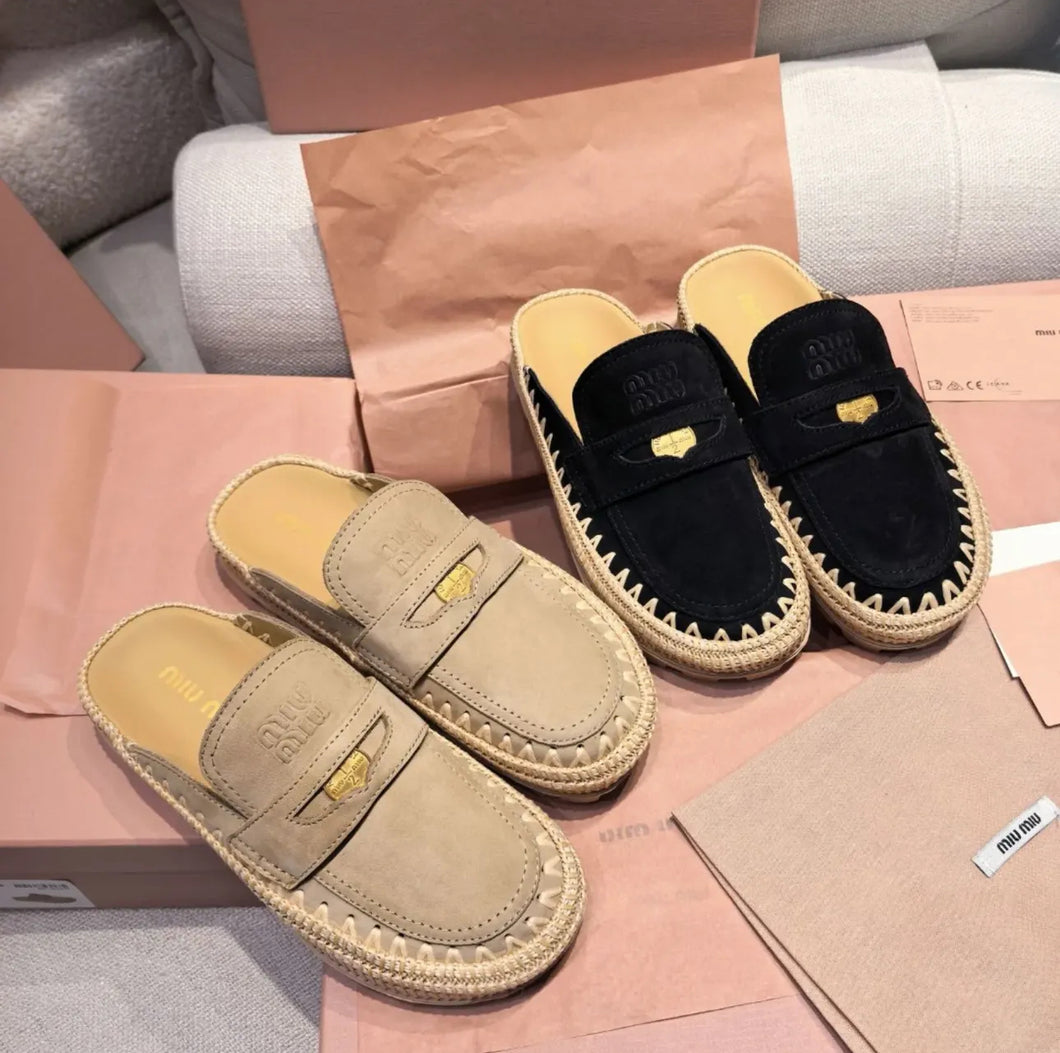 Suede Slippers