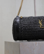 Load image into Gallery viewer, Cassandre Raffia Tube Bag
