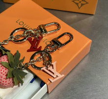 Load image into Gallery viewer, Strawberry Bag Charm/Keychain
