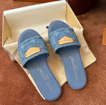 Load image into Gallery viewer, Denim Mules
