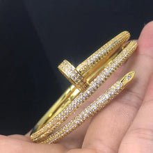 Load image into Gallery viewer, Juste Un Clou Double Bangle
