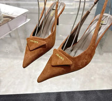 Load image into Gallery viewer, Suede Slingbacks
