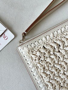 Raffia Clutch