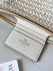 Raffia Clutch