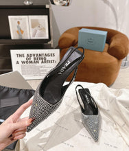 Load image into Gallery viewer, Crystal Slingbacks
