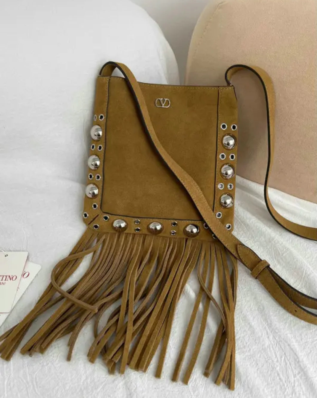 Suede Tassel Shoulder Bag
