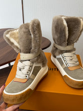 Load image into Gallery viewer, Fur Trainer Boots
