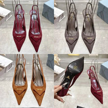 Load image into Gallery viewer, Suede Slingbacks
