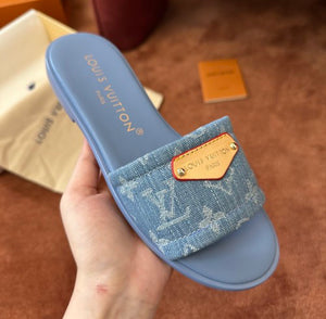 Denim Mules