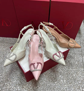 V Logo Slingback