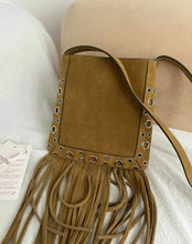 Load image into Gallery viewer, Suede Tassel Shoulder Bag
