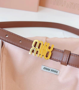 Logo Leather Belt