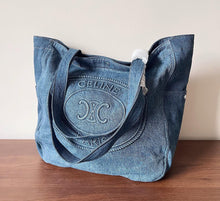 Load image into Gallery viewer, Large Denim Cabas Shopper
