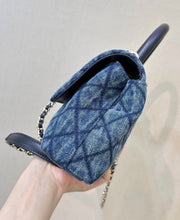 Load image into Gallery viewer, Denim Flap Bag
