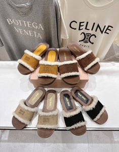 Shearling Mules