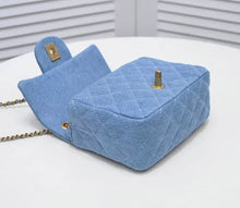 Load image into Gallery viewer, Denim CC Flap Bag
