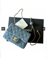 Load image into Gallery viewer, Denim CC Flap Bag
