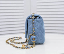 Load image into Gallery viewer, Denim CC Flap Bag
