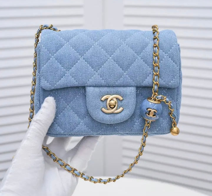 Denim CC Flap Bag