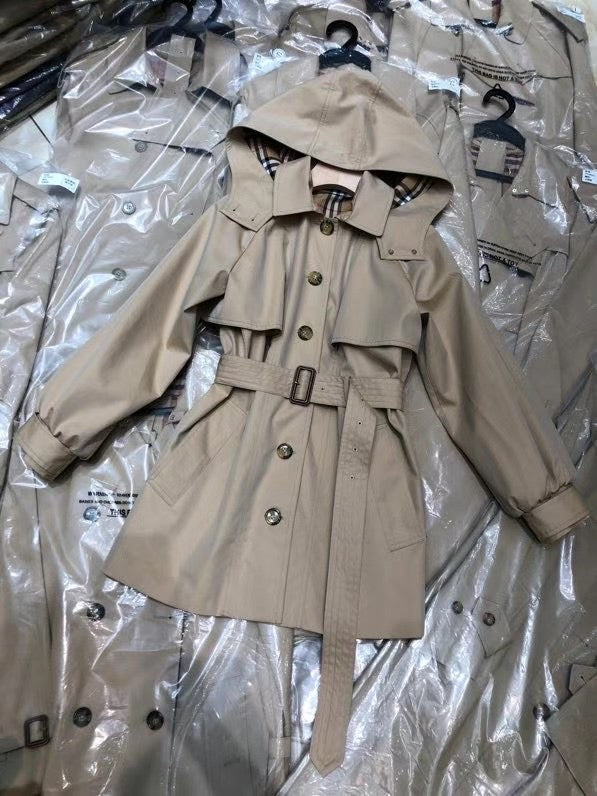 Hooded Trench Coat