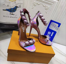 Load image into Gallery viewer, Bombe Metallic Sandals
