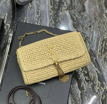 Load image into Gallery viewer, Kate Raffia Tassel Chain Bag
