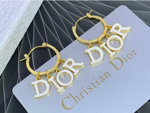 Logo Hoop Earrings