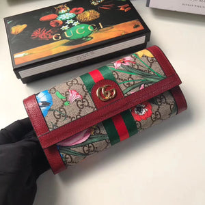 GG Flora Continental Wallet