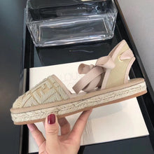 Load image into Gallery viewer, Logo Flat Espadrilles
