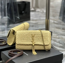 Load image into Gallery viewer, Kate Raffia Tassel Chain Bag
