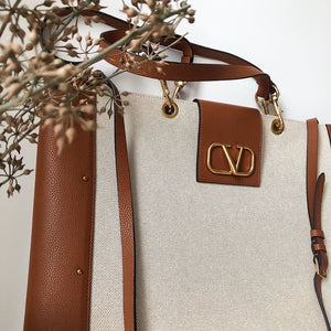 V Logo Tote