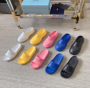 Rubber Slides Mules