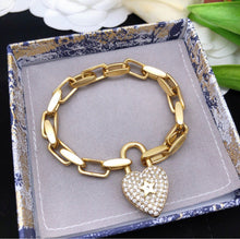 Load image into Gallery viewer, Heart Lock Bracelet
