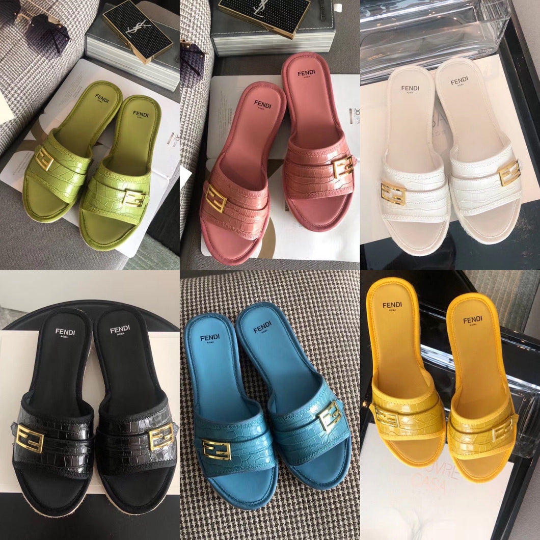 Logo Leather Espadrilles