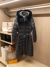 Load image into Gallery viewer, Long Fur Puffer Coat
