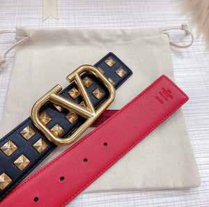 V Logo Belt