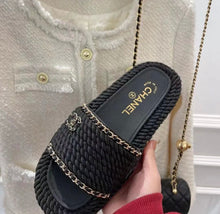 Load image into Gallery viewer, CC Chain Sandals
