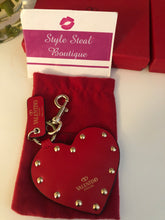 Load image into Gallery viewer, Rockstud Heart Bag Charm/Keychain
