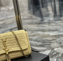 Load image into Gallery viewer, Kate Raffia Tassel Chain Bag
