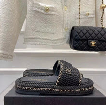 Load image into Gallery viewer, CC Chain Sandals
