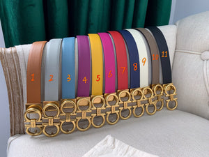 Leather Belt 2.5cm