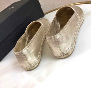 Monogram Leather Espadrilles