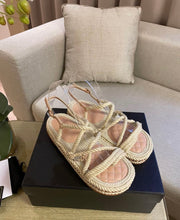 Load image into Gallery viewer, CC Rope Sandals
