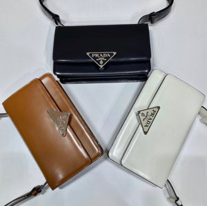 Emblem Brushed Leather Bag