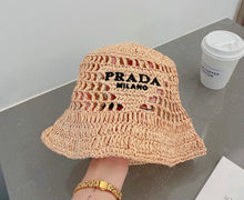 Load image into Gallery viewer, Raffia Bucket Hat
