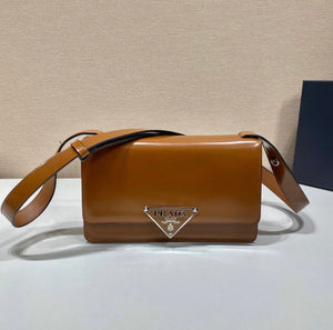 Emblem Brushed Leather Bag
